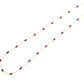 18k Solid Gold Necklace With AAA Quality - Natural Ruby , 3.50 mm - SGGRC-094