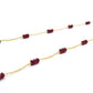 18k Solid Gold Necklace With AAA Quality - Natural Ruby , 3.50 mm - SGGRC-094
