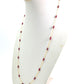 18k Solid Gold Necklace Studded With Natural Ruby Stone - 3.50 mm , SGGRC-095