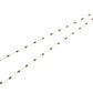 18k Solid Gold Necklace Studded With Natural Ruby Stone - 3.50 mm , SGGRC-095