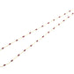 18k Solid Gold Necklace Studded With Natural Ruby Stone - 3.50 mm , SGGRC-095