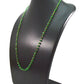 18k Solid Gold Necklace Studded With Natural Emerald Stone,  4- 6 mm , SGGRC-099
