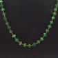 18k Solid Gold Necklace Studded With Natural Emerald Stone,  4- 6 mm , SGGRC-099