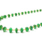 18k Solid Gold Necklace Studded With Natural Emerald Stone,  4- 6 mm , SGGRC-099