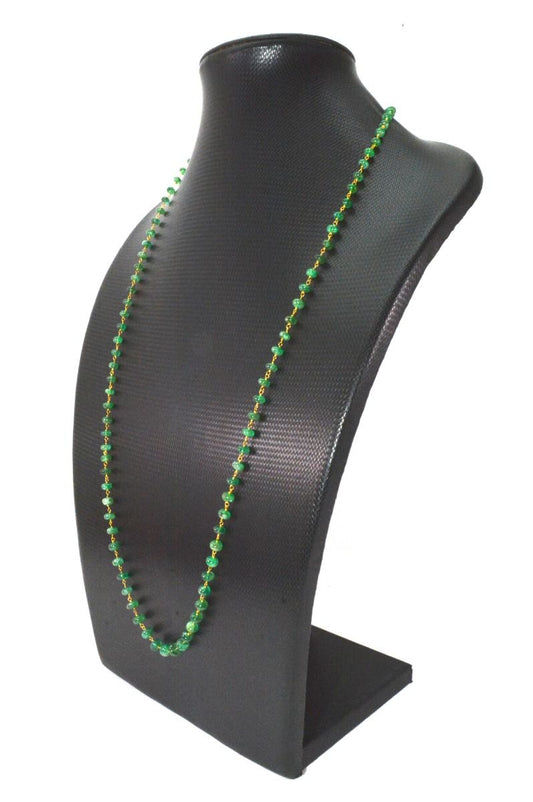 18k Solid Gold Necklace in Roundel Shape With 4 - 6 mm Size, SGGRC-098