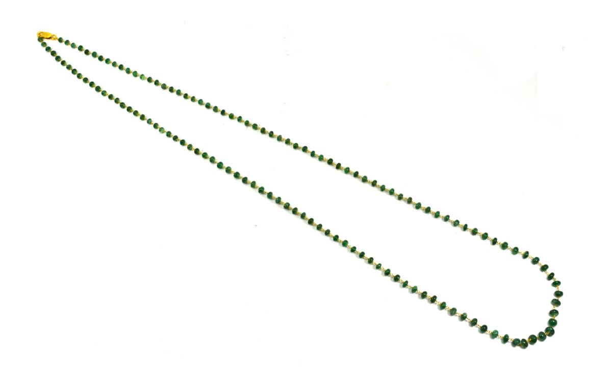 18k Solid Gold Necklace in Roundel Shape With 4 - 6 mm Size, SGGRC-098