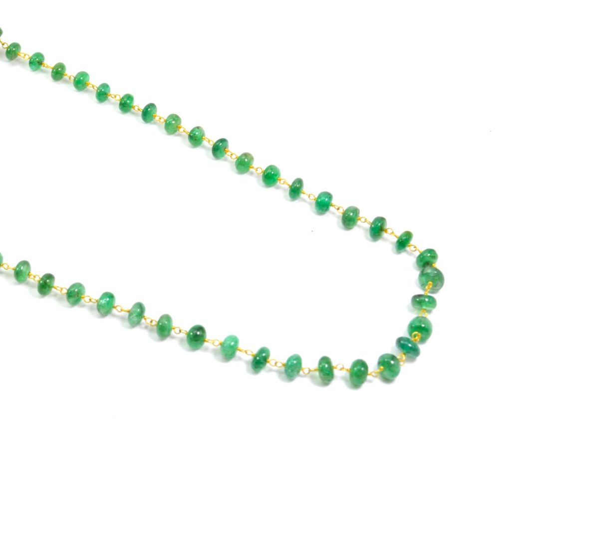 18k Solid Gold Necklace in Roundel Shape With 4 - 6 mm Size, SGGRC-098