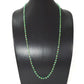 18k Solid Gold Necklace - Natural Emerald Stone,  4 - 6 mm Size, SGGRC-101