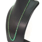 18k Solid Gold Necklace - Natural Emerald Stone,  4 - 6 mm Size, SGGRC-101