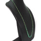 18k Solid Gold Necklace - Natural Emerald Stone,  4 - 6 mm Size, SGGRC-101