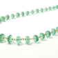 18k Solid Gold Necklace - Natural Emerald Stone,  4 - 6 mm Size, SGGRC-101