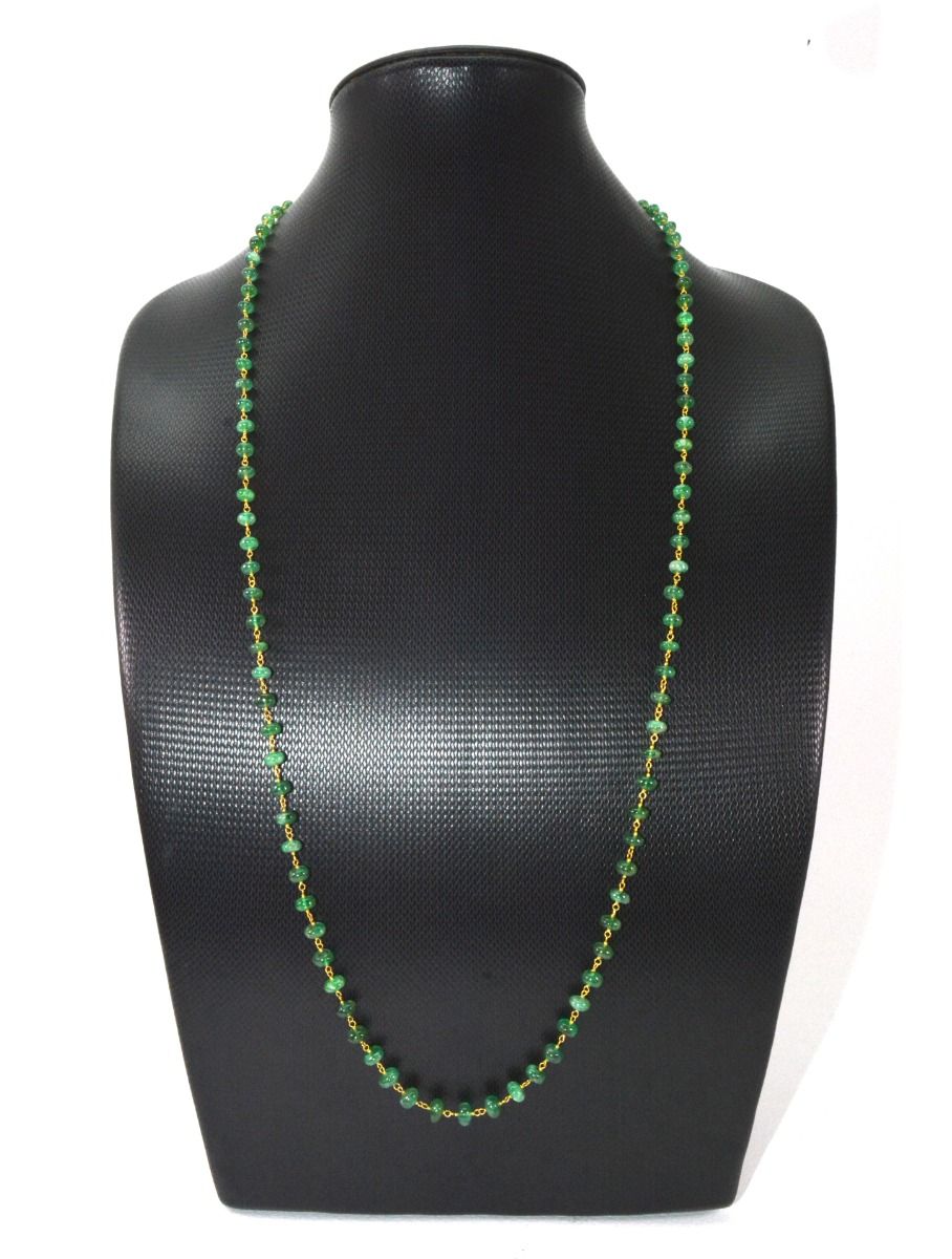 18k Solid Gold Necklace in Roundel Shape - 4.50 - 6 mm , SGGRC-102