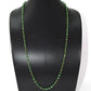 18k Solid Gold Necklace Studded With Emerald Stone, 4.50 -6.00 mm , SGGRC-103