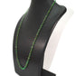 18k Solid Gold Necklace Studded With Emerald Stone, 4.50 -6.00 mm , SGGRC-103