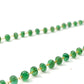 18k Solid Gold Necklace Studded With Emerald Stone, 4.50 -6.00 mm , SGGRC-103