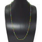 18k Solid Gold Necklace in 4.00 mm Size With Emerald Stone, SGGRC-104
