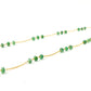 18k Solid Gold Necklace in 4.00 mm Size With Emerald Stone, SGGRC-104