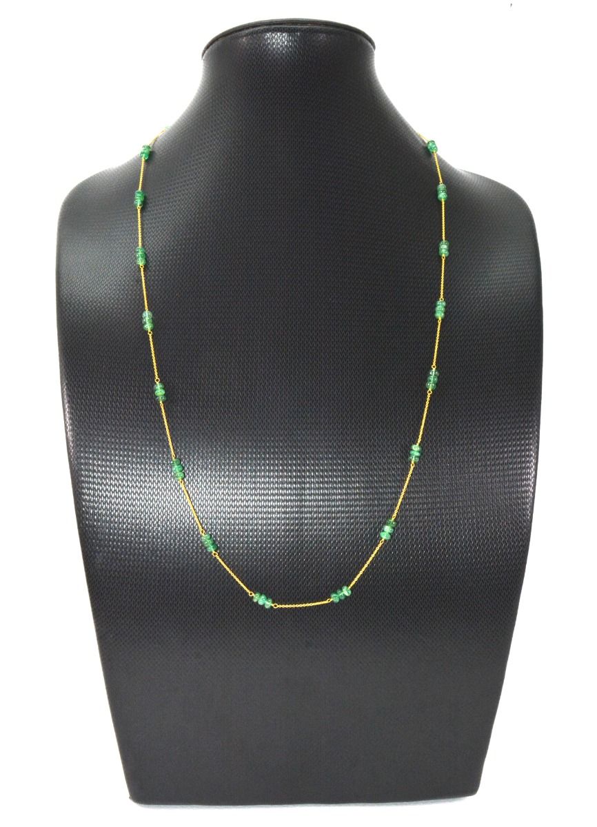 Graceful 18k Solid Gold Necklace With AAA Quality - 4mm Size, SGGRC-105