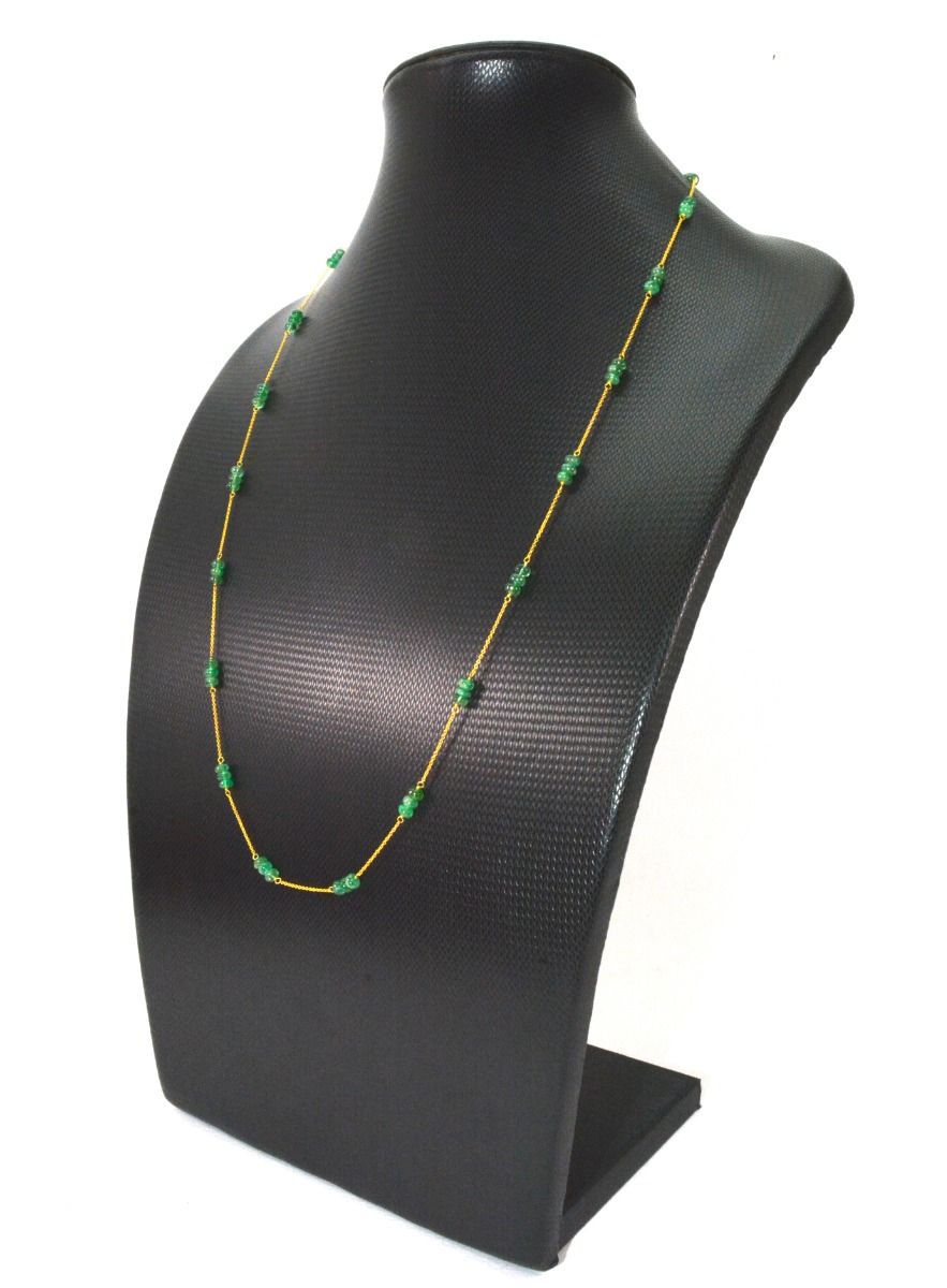 Graceful 18k Solid Gold Necklace With AAA Quality - 4mm Size, SGGRC-105