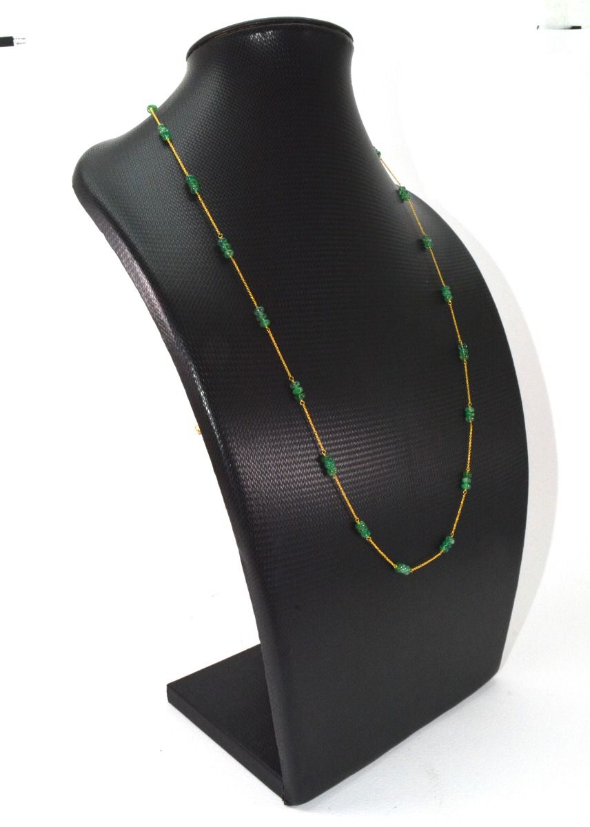 Graceful 18k Solid Gold Necklace With AAA Quality - 4mm Size, SGGRC-105