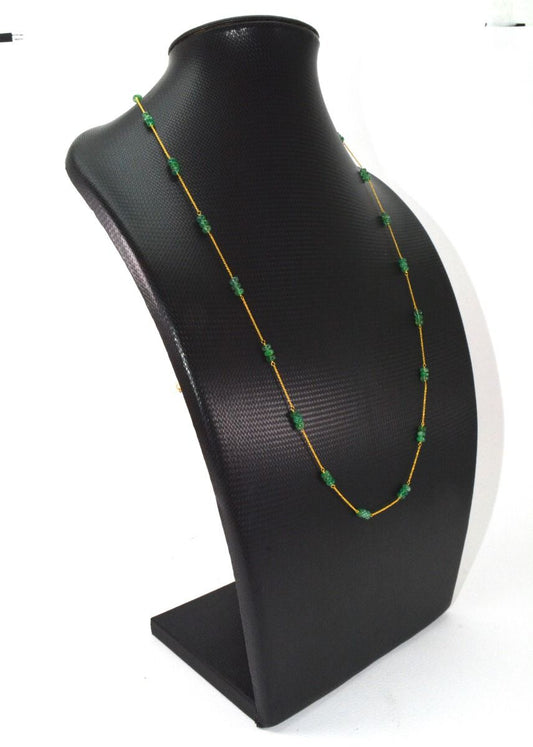 Graceful 18k Solid Gold Necklace With AAA Quality - 4mm Size, SGGRC-105