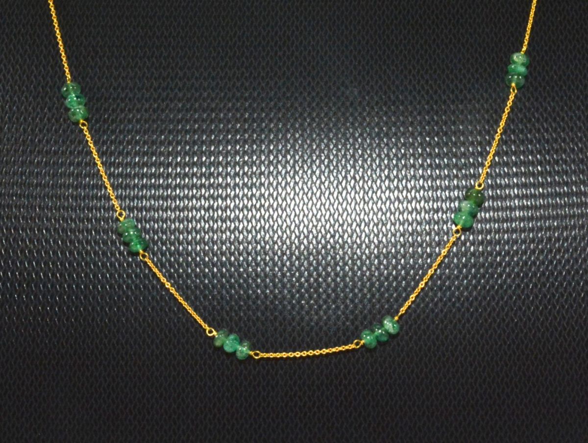 Graceful 18k Solid Gold Necklace With AAA Quality - 4mm Size, SGGRC-105