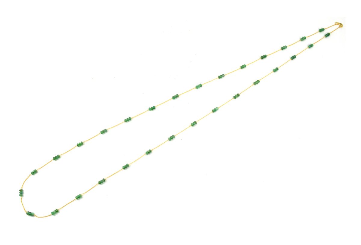 Graceful 18k Solid Gold Necklace With AAA Quality - 4mm Size, SGGRC-105