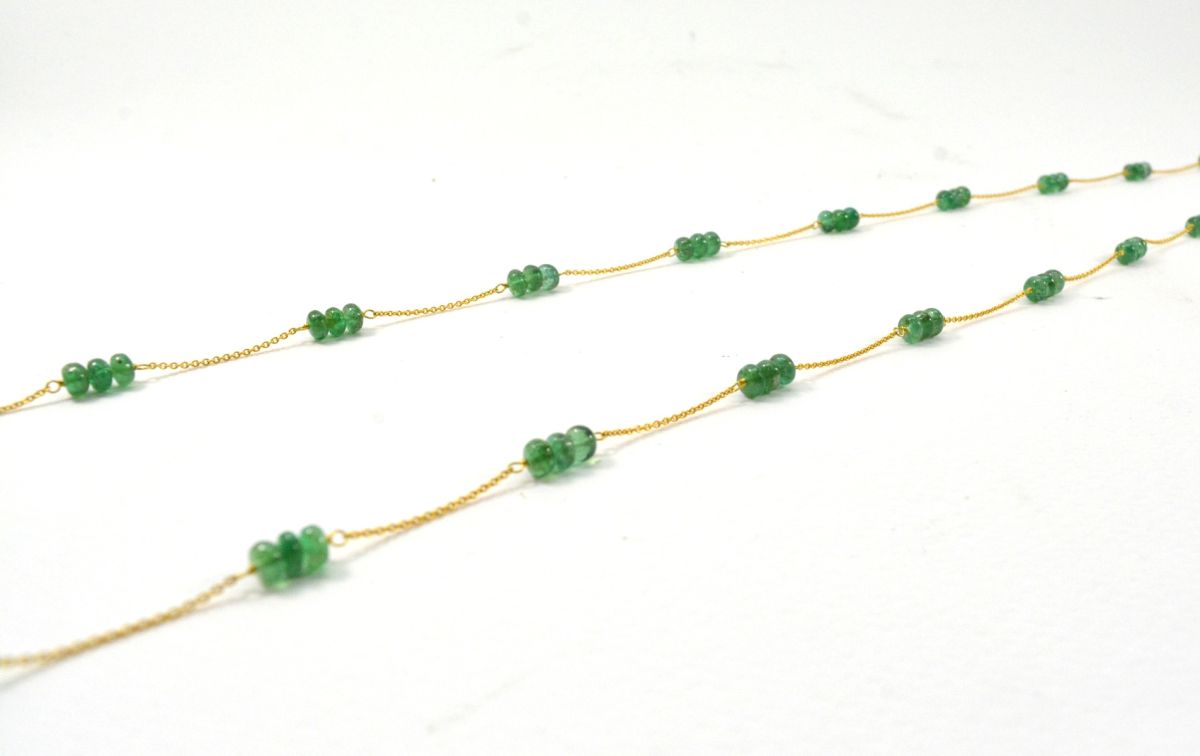 Graceful 18k Solid Gold Necklace With AAA Quality - 4mm Size, SGGRC-105