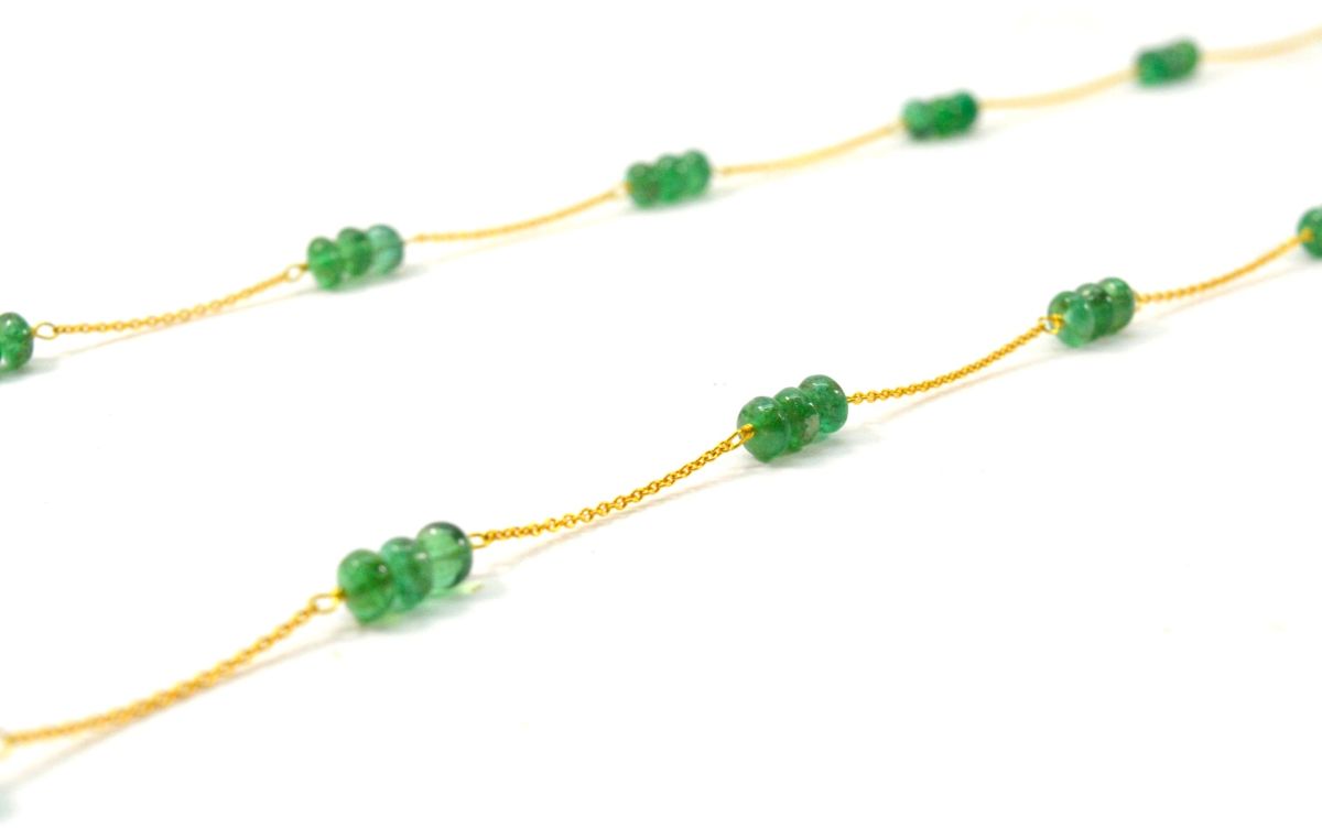 Graceful 18k Solid Gold Necklace With AAA Quality - 4mm Size, SGGRC-105