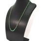 18k Solid Gold Necklace in Roundel Shape With Emerald Stone - 4.00 - 6.50 MM,  SGGRC-106