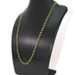 18k Solid Gold Necklace Studded With Emerald Stone in 2.50 - 3.50 mm ,  SGGRC-107