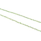 18k Solid Gold Necklace Studded With Emerald Stone in 2.50 - 3.50 mm ,  SGGRC-107