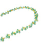 18k Solid Gold Necklace Studded With Emerald Stone in 2.50 - 3.50 mm ,  SGGRC-107