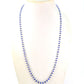 Lustrous 18k Solid Gold Necklace With Blue Sapphire , 4.00 - 6.00 MM - SGGRC-108