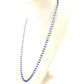 Lustrous 18k Solid Gold Necklace With Blue Sapphire , 4.00 - 6.00 MM - SGGRC-108