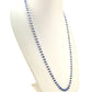 Lustrous 18k Solid Gold Necklace With Blue Sapphire , 4.00 - 6.00 MM - SGGRC-108