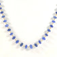 Lustrous 18k Solid Gold Necklace With Blue Sapphire , 4.00 - 6.00 MM - SGGRC-108