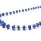 Lustrous 18k Solid Gold Necklace With Blue Sapphire , 4.00 - 6.00 MM - SGGRC-108