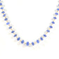 18k Solid Gold Necklace in 3.50 - 6.00 mm Size With Natural Blue Sapphire , SGGRC-109