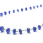 18k Solid Gold Necklace in 3.50 - 6.00 mm Size With Natural Blue Sapphire , SGGRC-109
