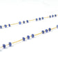 18k Solid Gold Necklace With Natural Blue Sapphire , 3.50 MM -  SGGRC-110