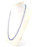 18k Solid Gold Necklace Studded With  Natural Blue Sapphire - 4-6MM , SGGRC-111