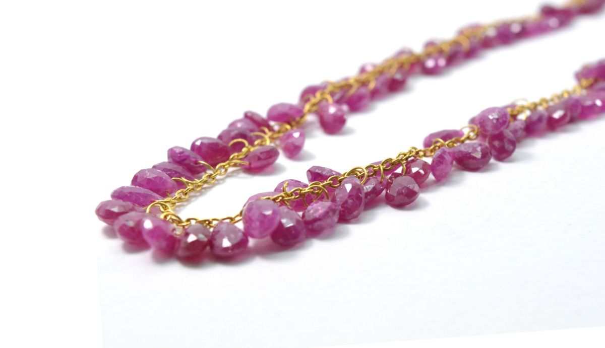 18k Solid Gold Necklace With AAA Quality in 5.00x4.00mm-5.50x7.50mm Size , SGGRC-112