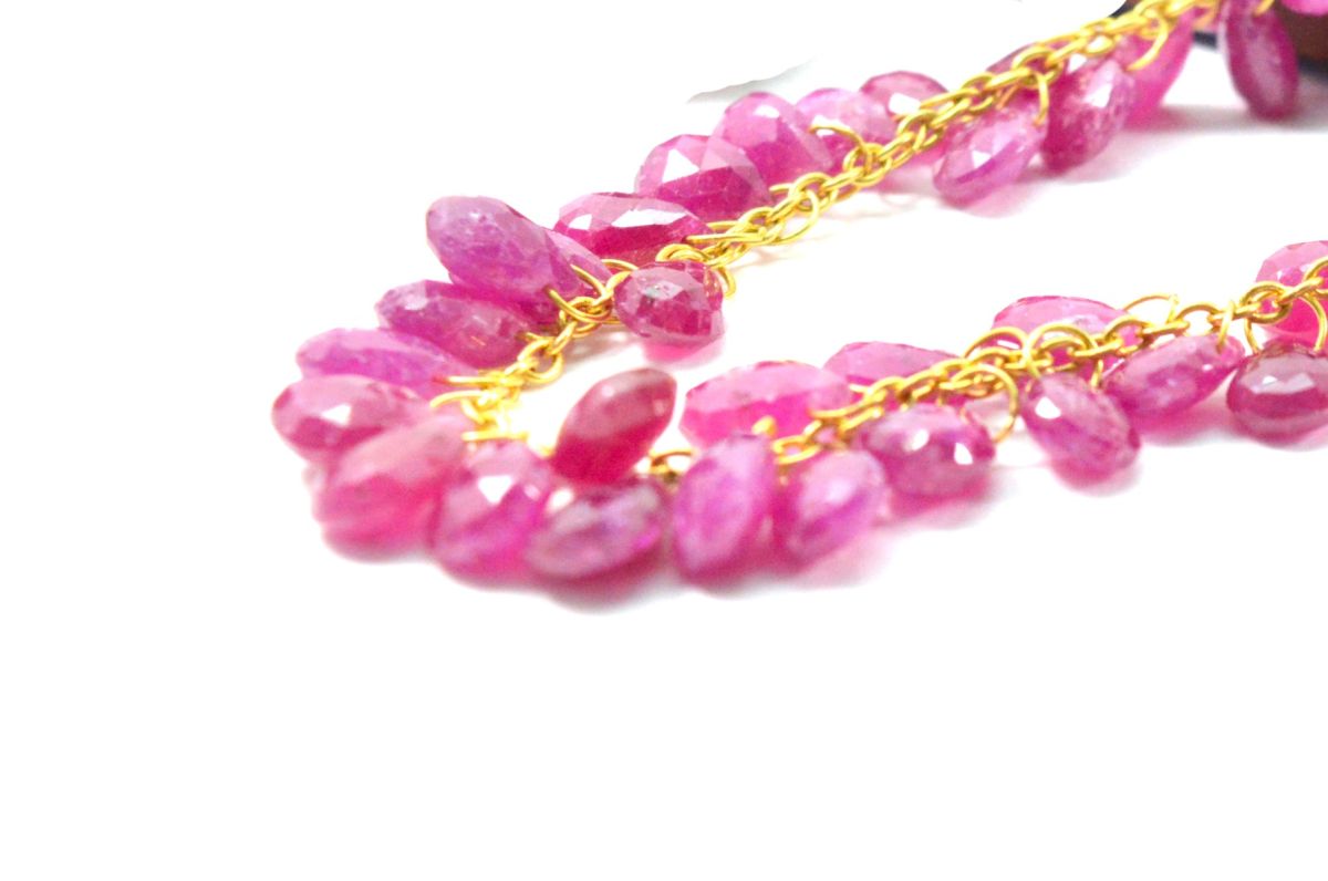 18k Solid Gold Necklace With AAA Quality in 5.00x4.00mm-5.50x7.50mm Size , SGGRC-112