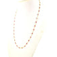Exquisite 18k Solid Gold Necklace Studded With Ruby Stone - 3.50X5.50 MM , SGGRC-117