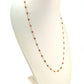 Exquisite 18k Solid Gold Necklace Studded With Ruby Stone - 3.50X5.50 MM , SGGRC-117