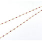 Exquisite 18k Solid Gold Necklace Studded With Ruby Stone - 3.50X5.50 MM , SGGRC-117