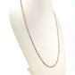 14k  Solid Gold Necklace With Ruby Stone In 2.50 MM Size  , SGGRC-116