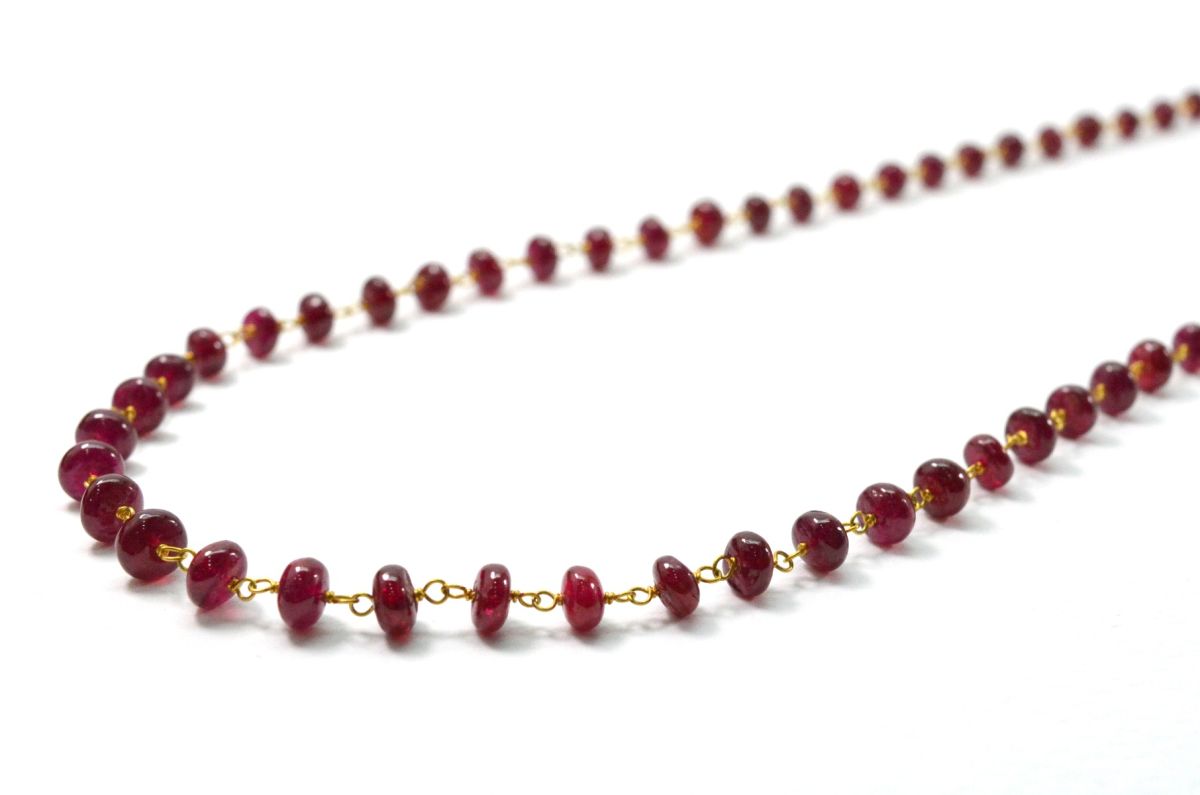 Seductive 14k  Solid Gold Necklace With AAA Quality In 4MM Size , SGGRC-118