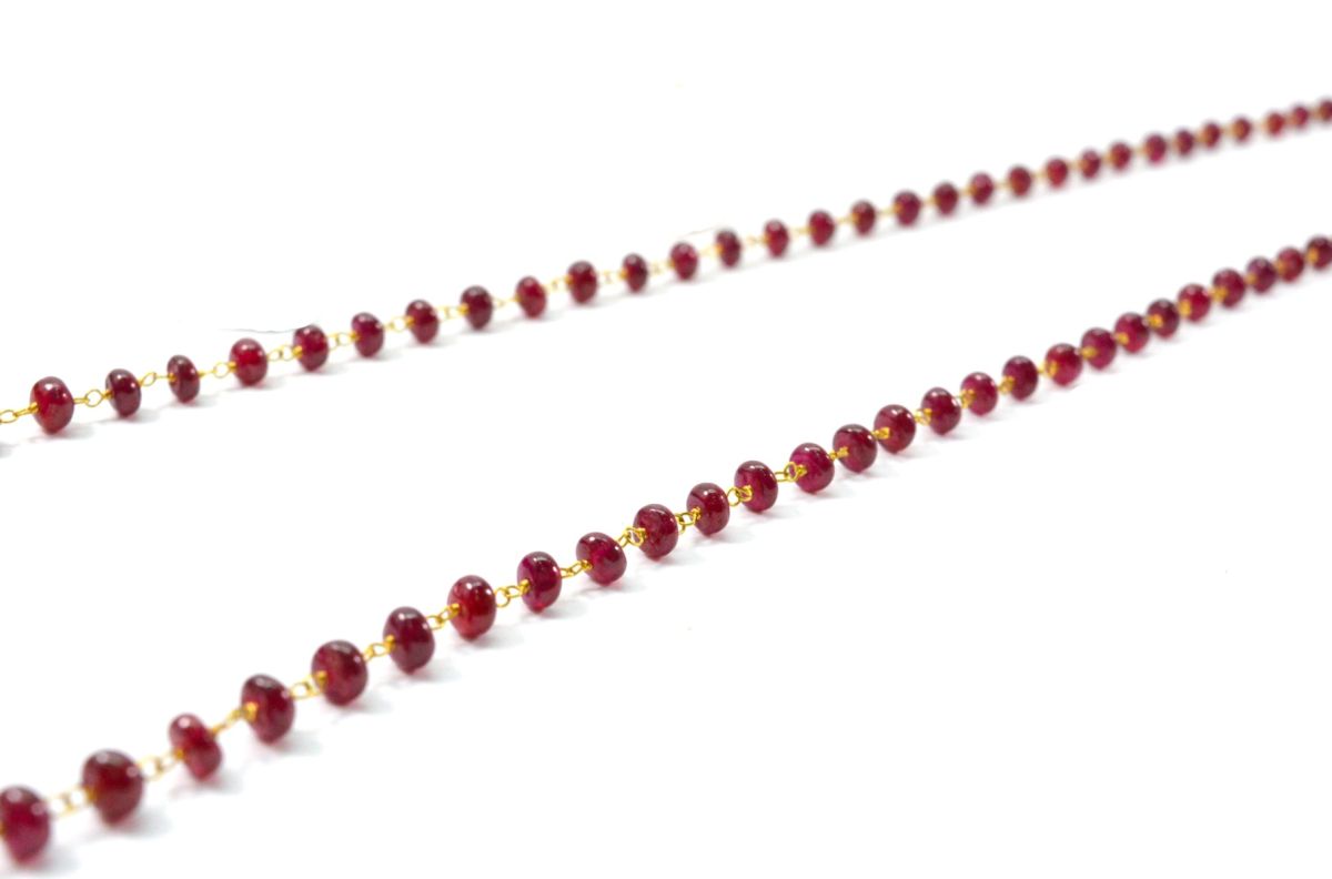 Seductive 14k  Solid Gold Necklace With AAA Quality In 4MM Size , SGGRC-118